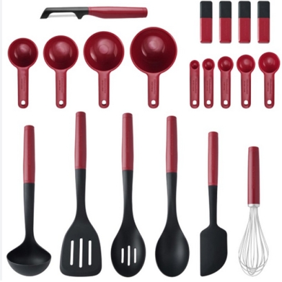 ست 20 تکه ابزار اشپزی قرمز