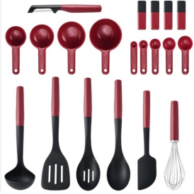 ست 20 تکه ابزار اشپزی قرمز