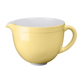 کاسه سرامیکی زرد همزن کاسه دار 4.8 لیتری 